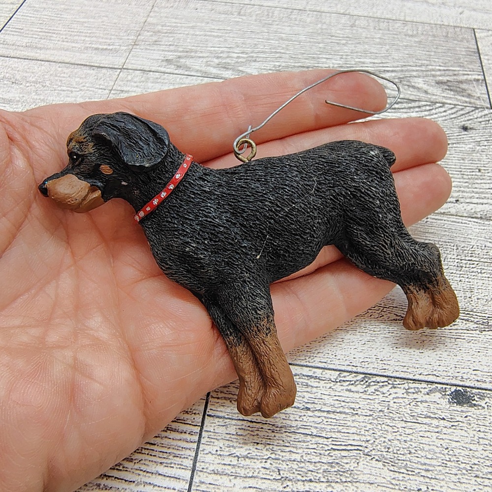 Rottweiler Dog Ornament • Pet Lover Christmas Tree Decoration •‎ 3.5"